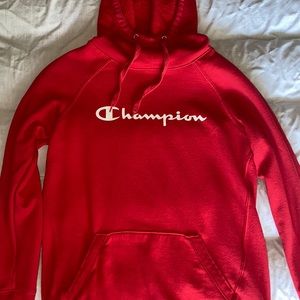 red champion hoodie